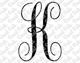 Letter k monogram | Etsy