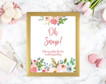 Wedding Hashtag Sign, Printable Hashtag Sign, Garden Wedding Hashtag Sign, Hashtag Printable, Wedding Hashtag, WTRTB