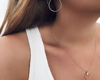 Gold Hoop Earrings, Dainty Gold Earrings, Gold Filled, Hoop Earrings, Gold Fill Earrings, Boho Earrings, Minimalist Hoop