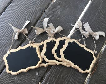 Small Chalkboard, Chalkboard Set, Mini Chalkboard, Signage, Wedding Signs, Rustic Chalkboard, Weddings , Wedding Favor, Labels, Set of 5