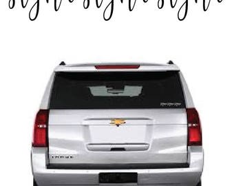 Sigma Sigma Sigma // Tri Sigma // Sorority Vinyl Car Window Decal (stea) // Laptop Decal // Greek Letters Sticker Decal