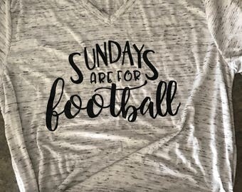 Women's Sunday's are for football t shirt