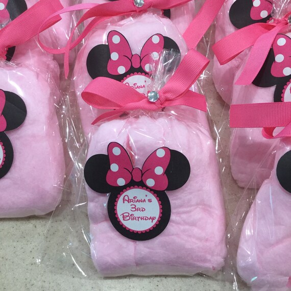 Minnie Inspired Cotton Candy Favor Bags with Custom Label Il_570xn