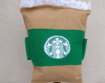 Toddler Halloween Costume Starbucks Frappuccino Fits up to Size 4X Handmade One of a Kind Loose Fit No Tripping Hazards Quick Shipping !