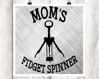 Mom's Fidget Spinner SVG/DXF/EPS File