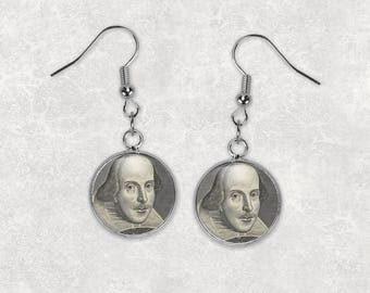 Shakespeare earrings | Etsy