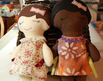 Darling Dress-Up Doll // Cloth Doll - Girl // doll variations // gift // stuffed doll // baby doll dress up //