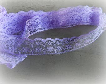 Purple color lace - 100 cm long and 2 cm wide