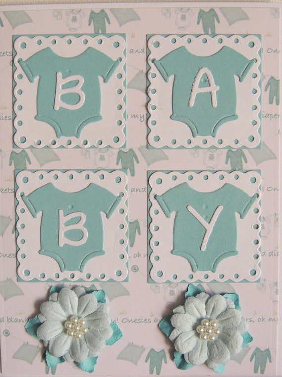 baby shower cardonesie baby cardhandmade baby cardboygirl