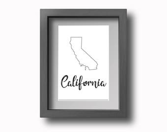 california decor wall printable California art  wall Etsy