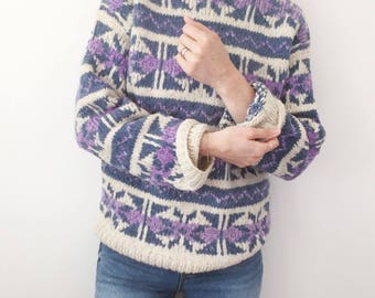 Vintage Oversized Knit Sweater
