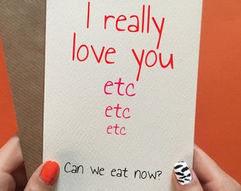Anniversary card for boyfriend girlfriend / funny anniversary card / anniversary card for husband wife