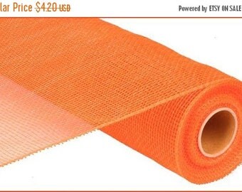 SALE 21" x 10yards - Orange Deco Mesh, Deco Mesh, orange mesh, orange Mesh roll, orange deco mesh roll, deco mesh, mesh, geomesh, orange mes