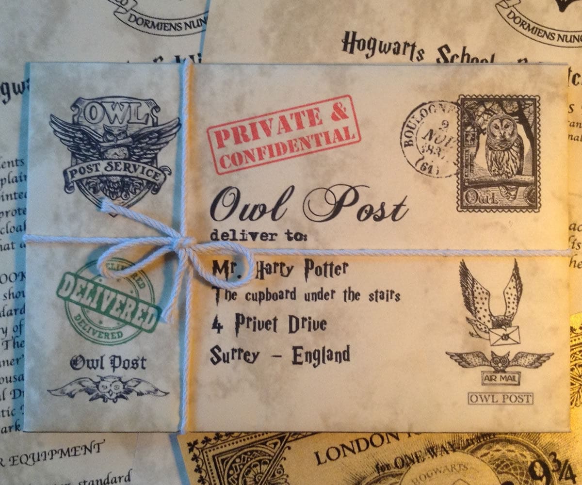 Personalized Hogwarts Acceptance Letter Personalized Harry