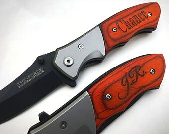 Personalized Knife, Groomsmen Gift, Pocket Knife, Hunting Knife, Gift for Men, Camping Knife, Groomsman Knife, Engraved Knives, Stocking