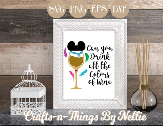 Download Pocahontas Disney Wine Glass SVG