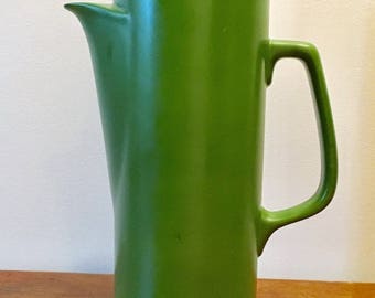 Gorgeous Green Mid-Century Modern LaGardo Tackett "kelco" Schmid Kreglinger Porcelain Coffee Pot