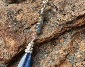 Kyanite & Labradorite Necklace