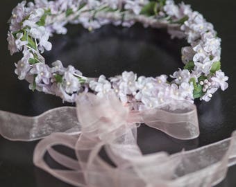 Pink flower Crown for hair