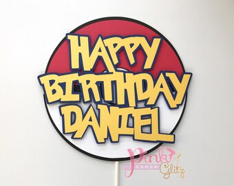 Pokemon Cake Topper, Pokemon Cupcake Topper, Pokemon Centerpiece, Pokemon Birthday, Pokemon Party Supplies, Pokemon Cake,Pikachu Cake Topper