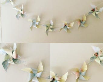Garland windmills pastel collection
