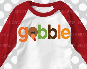 Thanksgiving SVg, gobble svg, turkey svg, DXF, EPS, png, Cutting Files, Silhouette Cameo, Thanksgiving, Turkey svg, commercial use, thanks