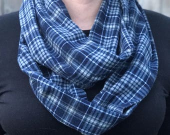 Plaid infinity scarf | Etsy