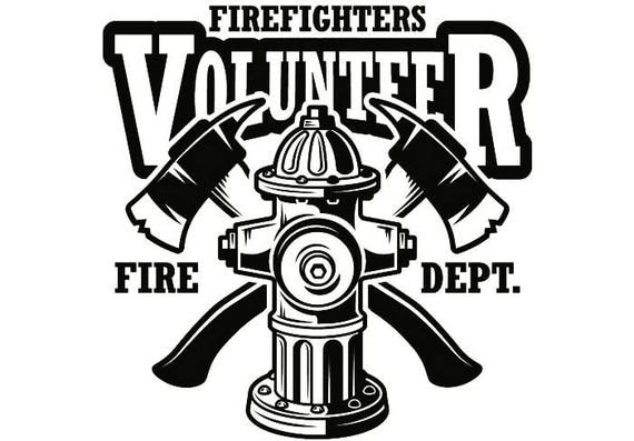 Firefighter Logo 6 Firefighting Rescue Volunteer Axe Hydrant