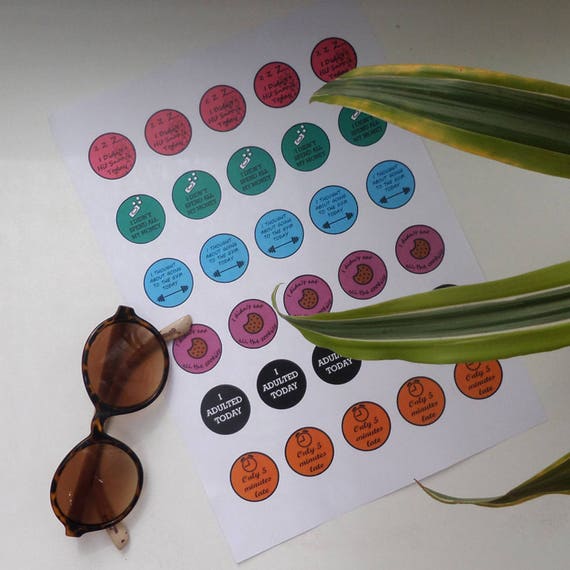 Adulting Sticker Printable I Adulted Today Funny Stickers