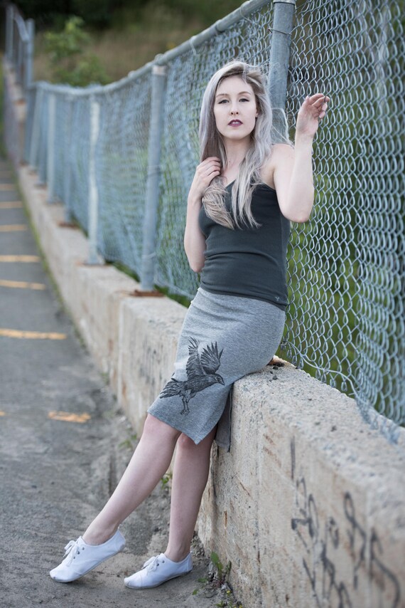 Crow Pencil Skirt