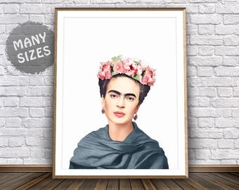 Frida Kahlo Poster Frida Art Deco Boho Prints Mexican Art Frida Print Poster Vintage Frida Kahlo Wall Art Frida Kahlo Painting Mexican Print