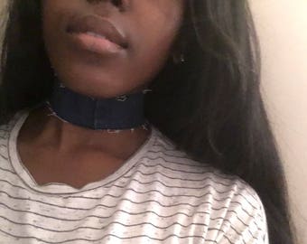 Denim Choker