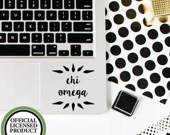 Vinyl Decal, GREEK, SORORITY, Chi Omega, Burst