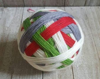 Hand Dyed Self Striping Sock Yarn ~ Christmas Time ~ Sockcess ~ Fingering 75/25 superwash merino/ nylon or Sport 80/20