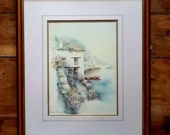 Anna G Collier Signed Print, Anna Collier Prints, Cornish Art, French Provincial Art, Limited edition Prints, Anna Collier