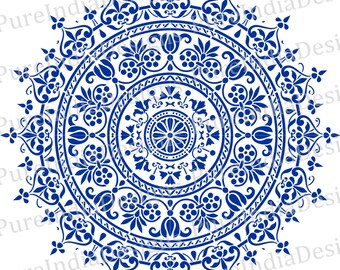 Mandala svg, Arabic Mandala, Round Pattern Stencil, EPS, DXF, Cricut, Silhouette, Cameo, digital cutting file, Wall, Ceiling, Decals, Vector