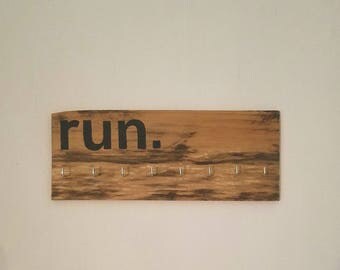 Rustic Running Medal Holder Display
