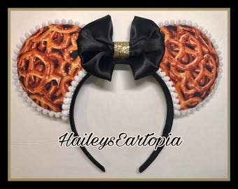 Pretzel Mouse Ears, Epcot Germany Pretzel Ears, ready to ship