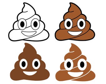 Poop emoji svg, poop svg, emoji svg, svg, dxf, cricut, silhouette cutting file, download, svg files