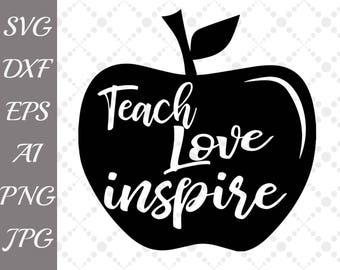 Download Teach love inspire | Etsy
