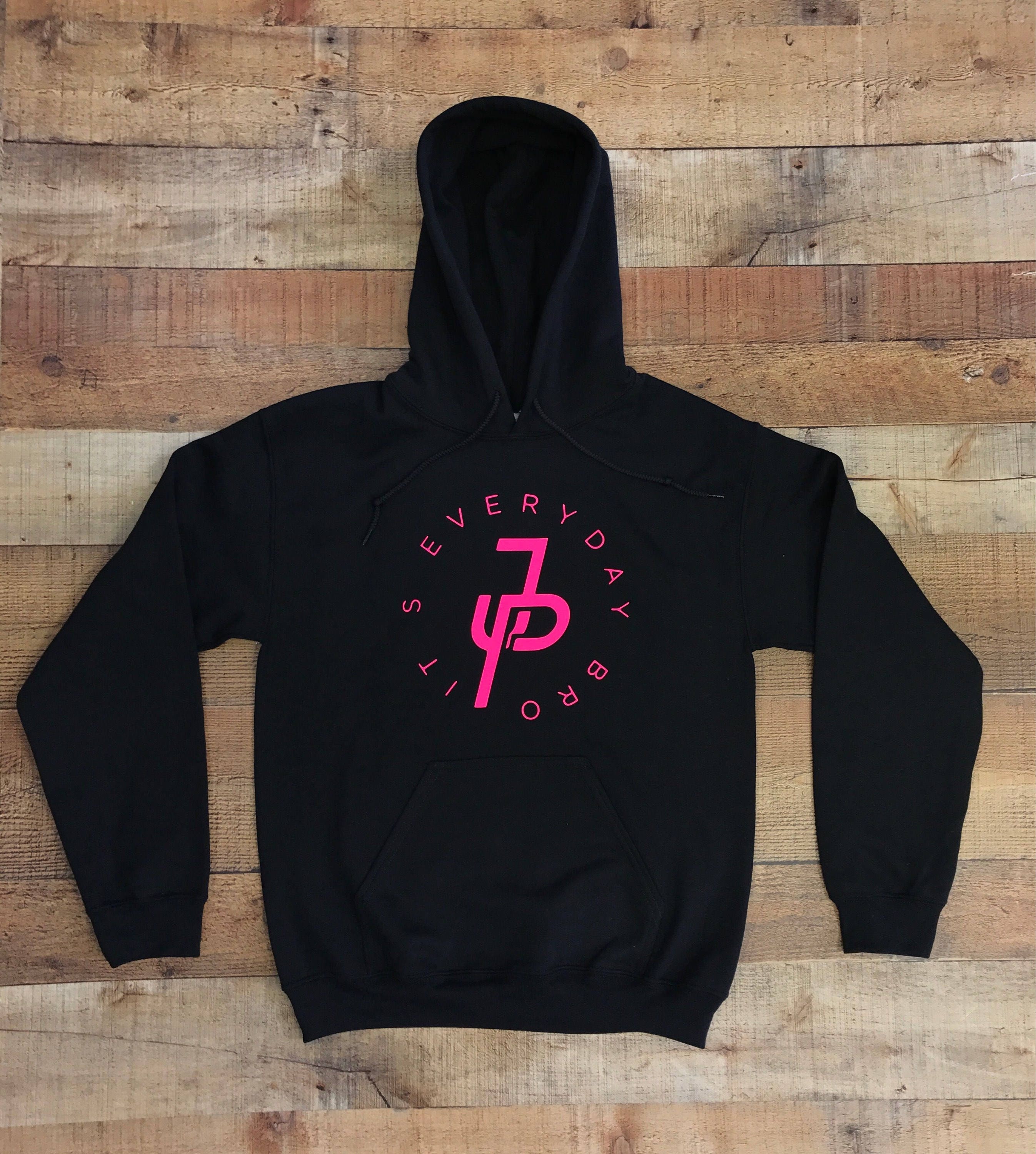 Its Everyday Bro Hoodie Jake Paul Merch Neon Pink Logo