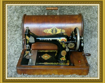 Singer 128K | Antique Sewing Machine | UK 1916 | Macchina da Cucire | Maquina de Coser | Machine a Coudre | Hand Crank| FREE Shipping*