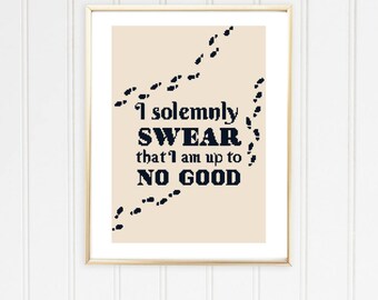 Harry potter cross stitch pattern/harry potter pattern/harry potter stitch/easy cross stitch/harry potter quote/ #06-001