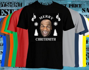 Merry chrithmith Mike Tyson Ugly t-shirt-Mike Tyson Shirt-Ho-Funny Shirt-Merry shirt-drake-ugly party