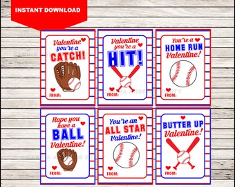 Baseball valentine | Etsy