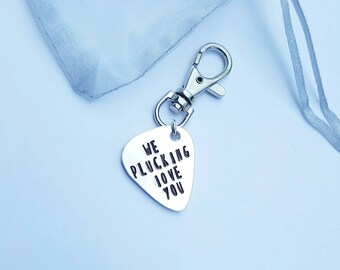 Handstamped Guitar Pick, Custom Guitar Pick, Metal Guitar Pick, Personalised Gifts for him, Groom Gift, Best Man Gift, Fathers Day Gift.
