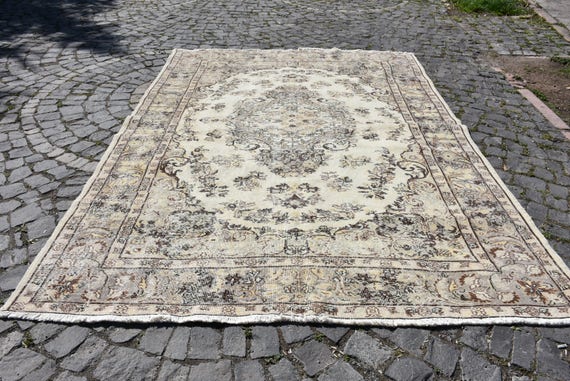 Large Area Rug 7 1x10 2 Ft Area Rug Floor Rug Vintage Rug Free