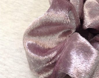 Novelty velvet fabric used Light Pink hair scrunchie,Scrunchy,Scrunche,Hair Accessory,Hair tie,Ponytail holder,Luxury gift,Velour