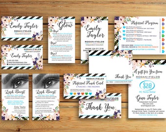 Rodan and Fields Business Card - Rodan + Fields Marketing Kit - Personalized Bundle Pack - Digital , Printable