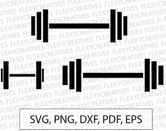 Barbell svg | Etsy